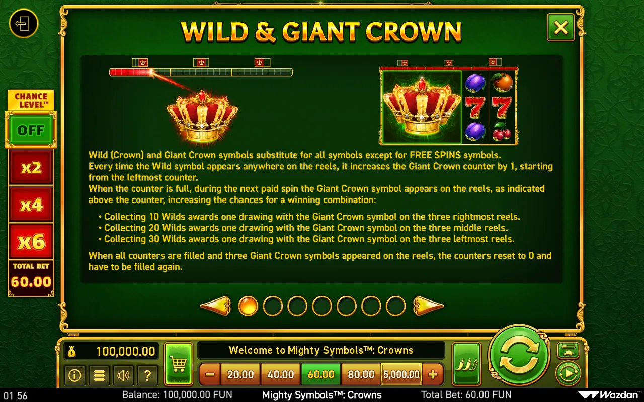 Game rules, page 1 — Mighty Symbols Crowns