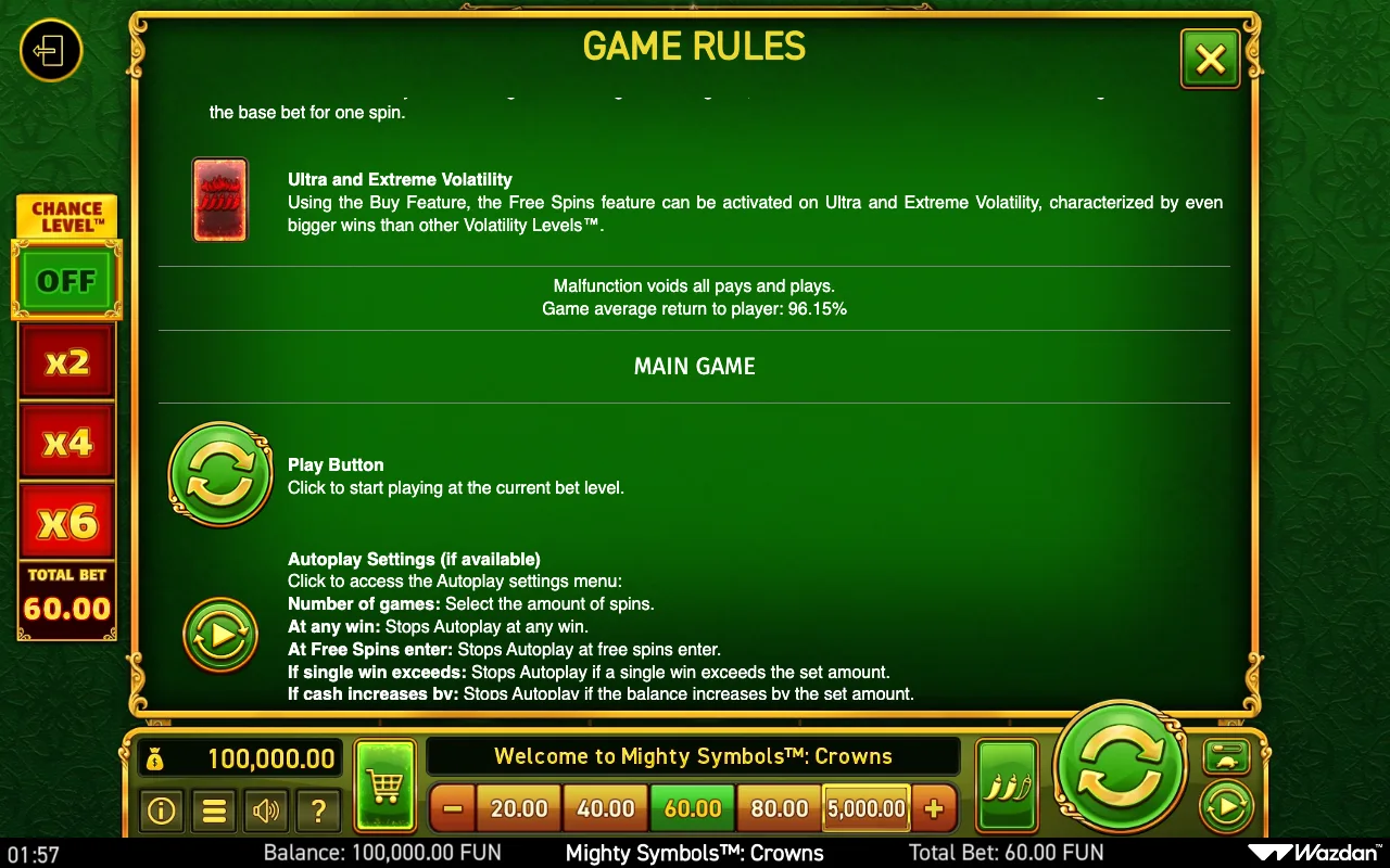 Game rules, page 10 — Mighty Symbols Crowns
