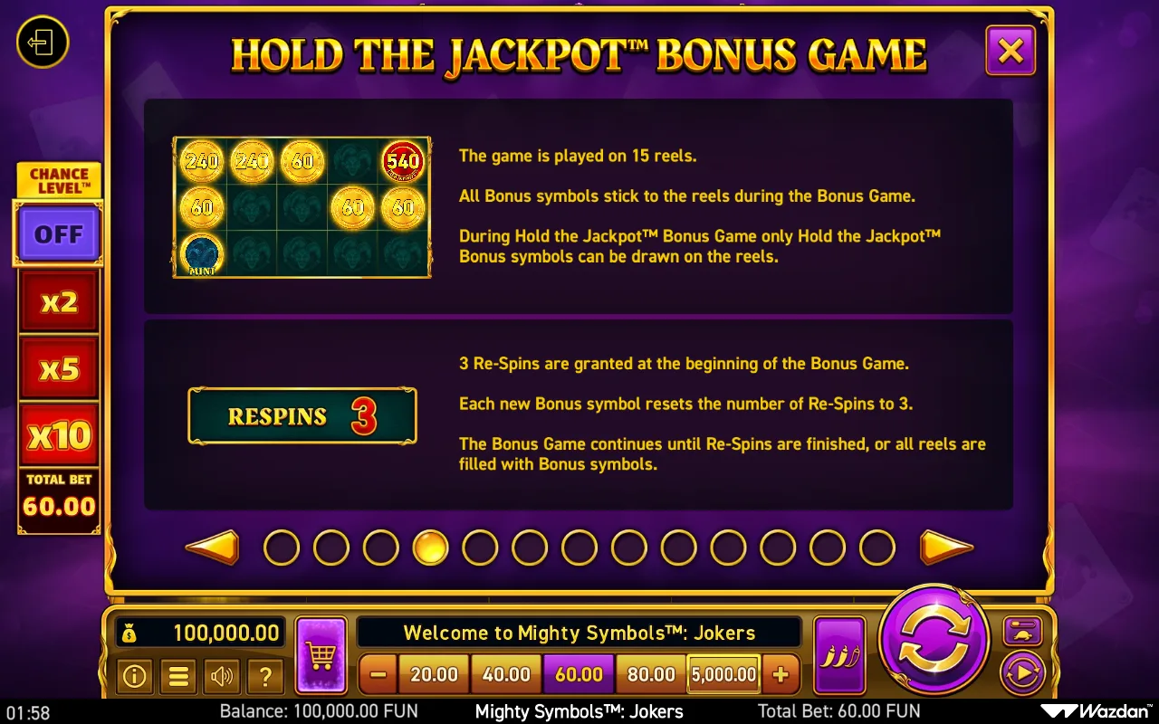 Game rules, page 4 — Mighty Symbols Jokers