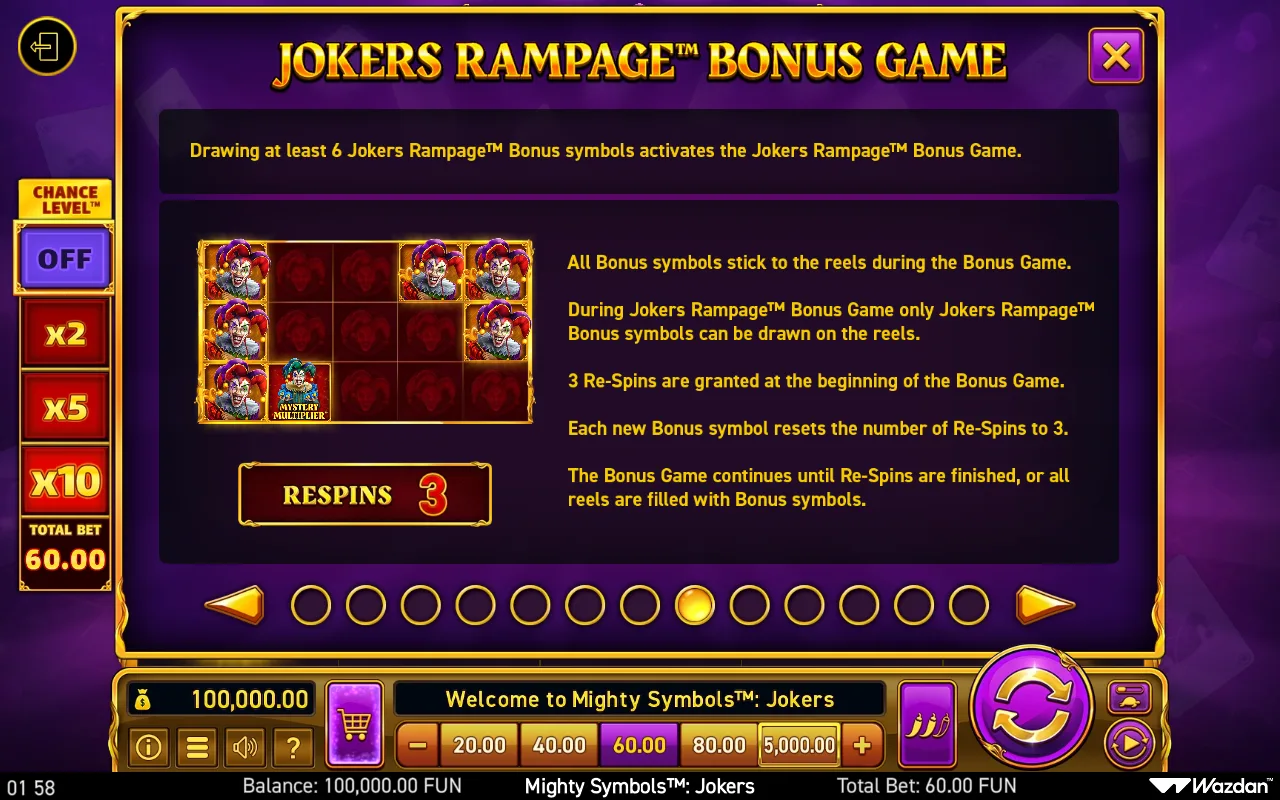 Game rules, page 8 — Mighty Symbols Jokers