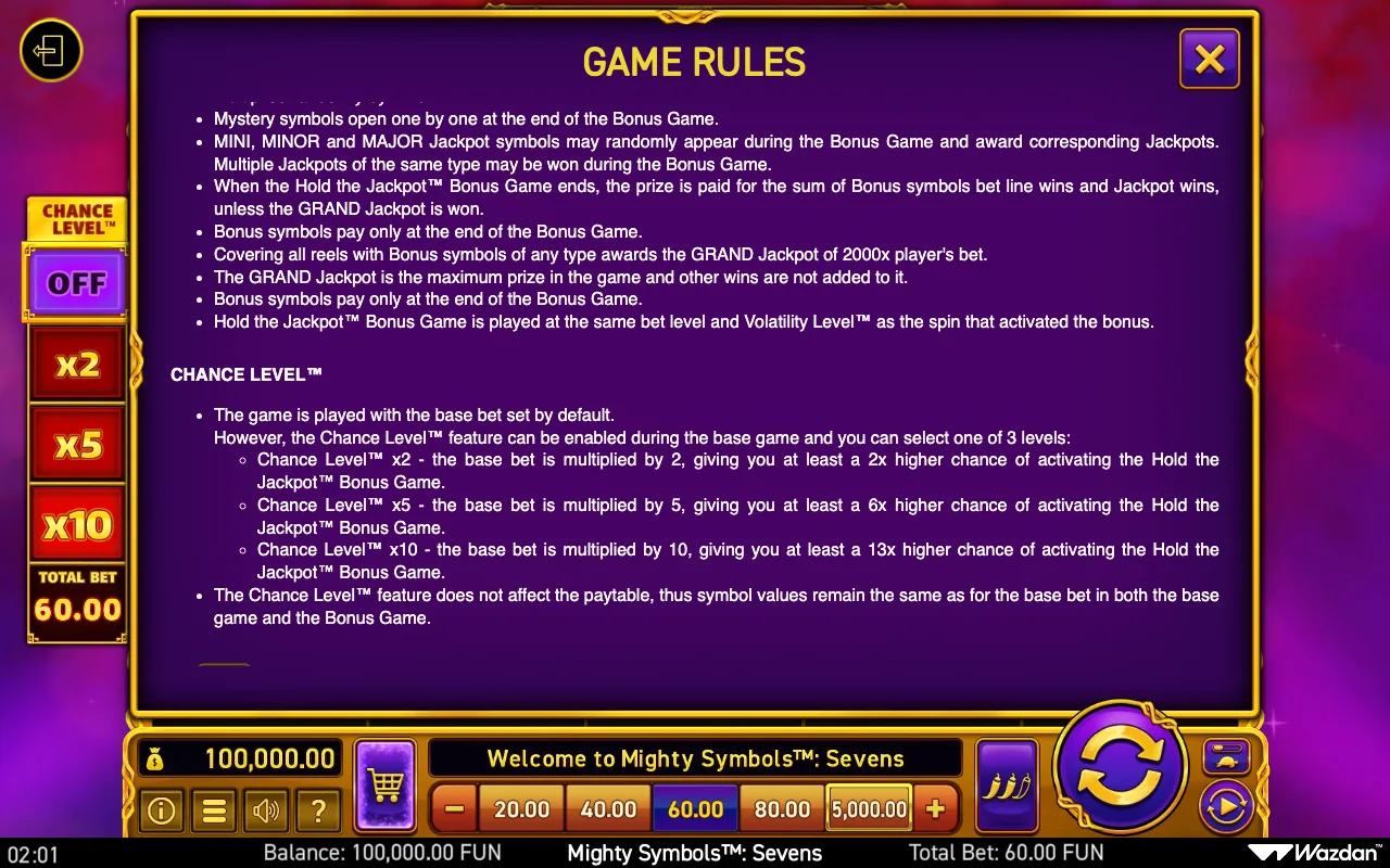 Game rules, page 10 — Mighty Symbols Sevens