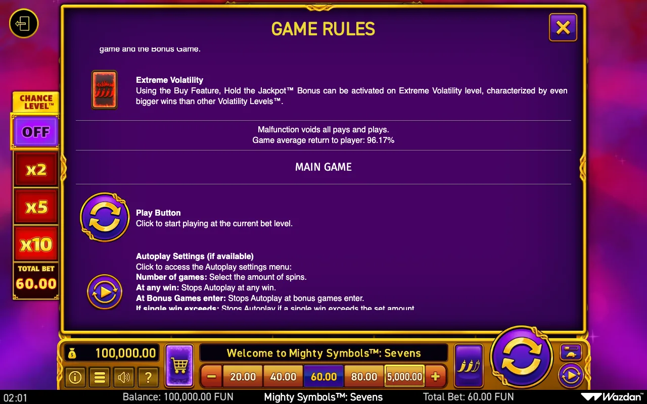 Game rules, page 11 — Mighty Symbols Sevens