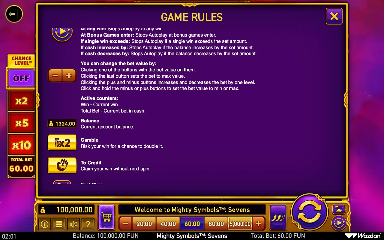 Game rules, page 12 — Mighty Symbols Sevens