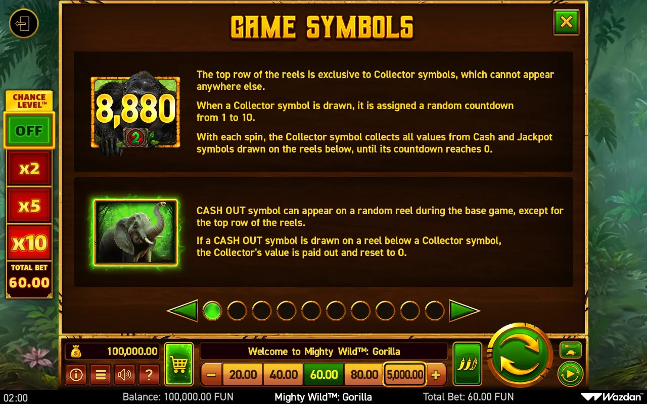 Game rules, page 1 — Mighty Wild Gorilla
