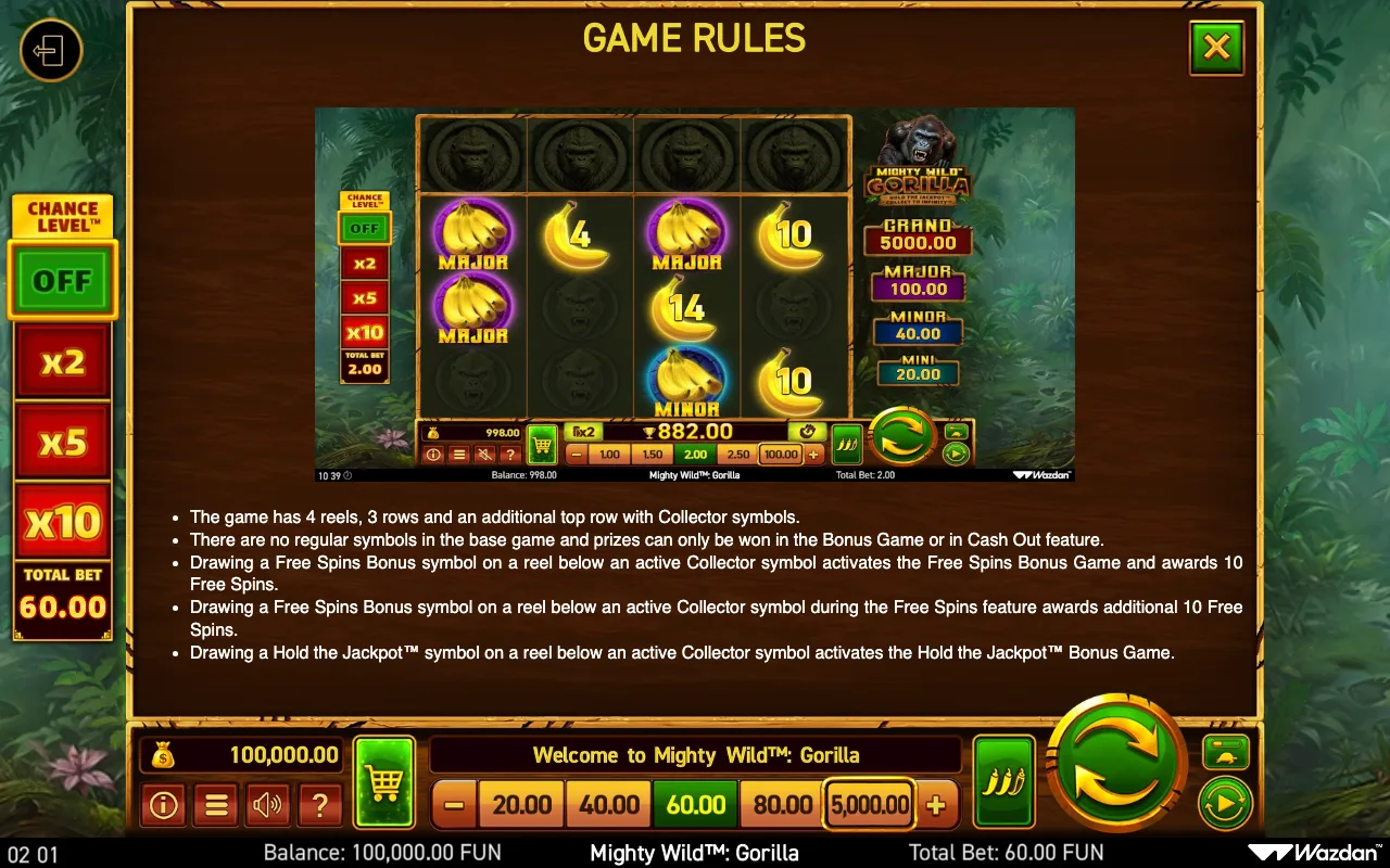 Game rules, page 11 — Mighty Wild Gorilla