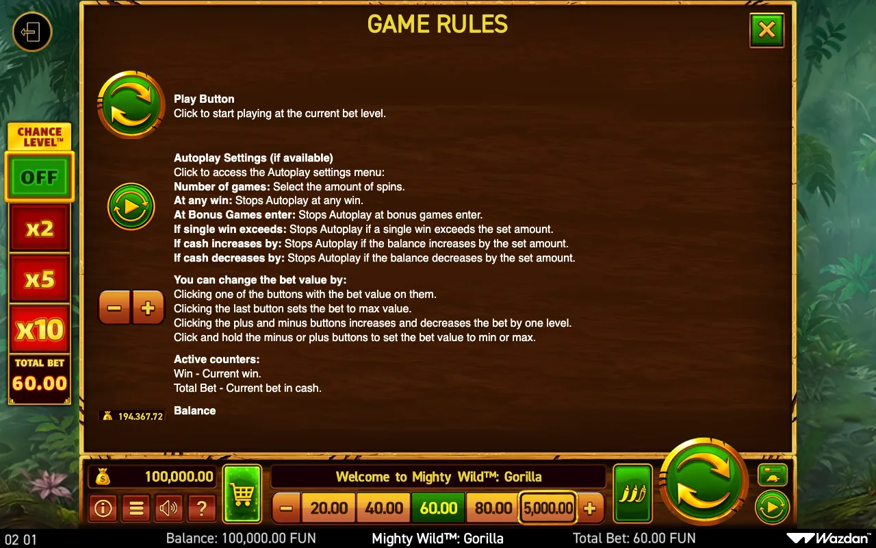 Game rules, page 14 — Mighty Wild Gorilla