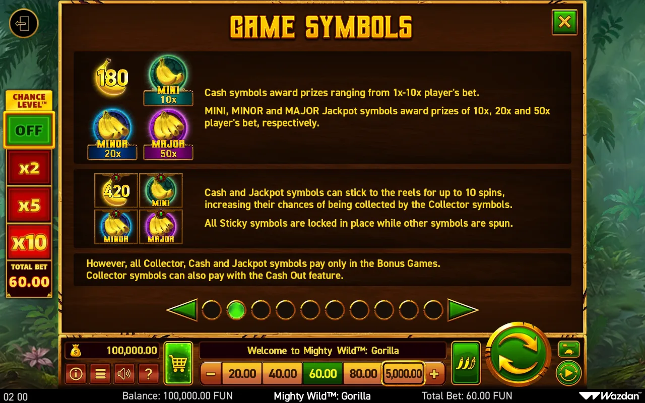 Game rules, page 2 — Mighty Wild Gorilla