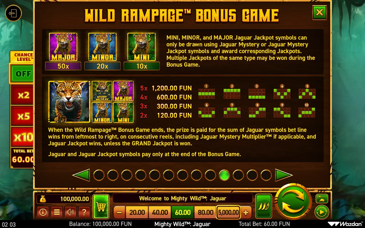 Game rules, page 10 — Mighty Wild Jaguar