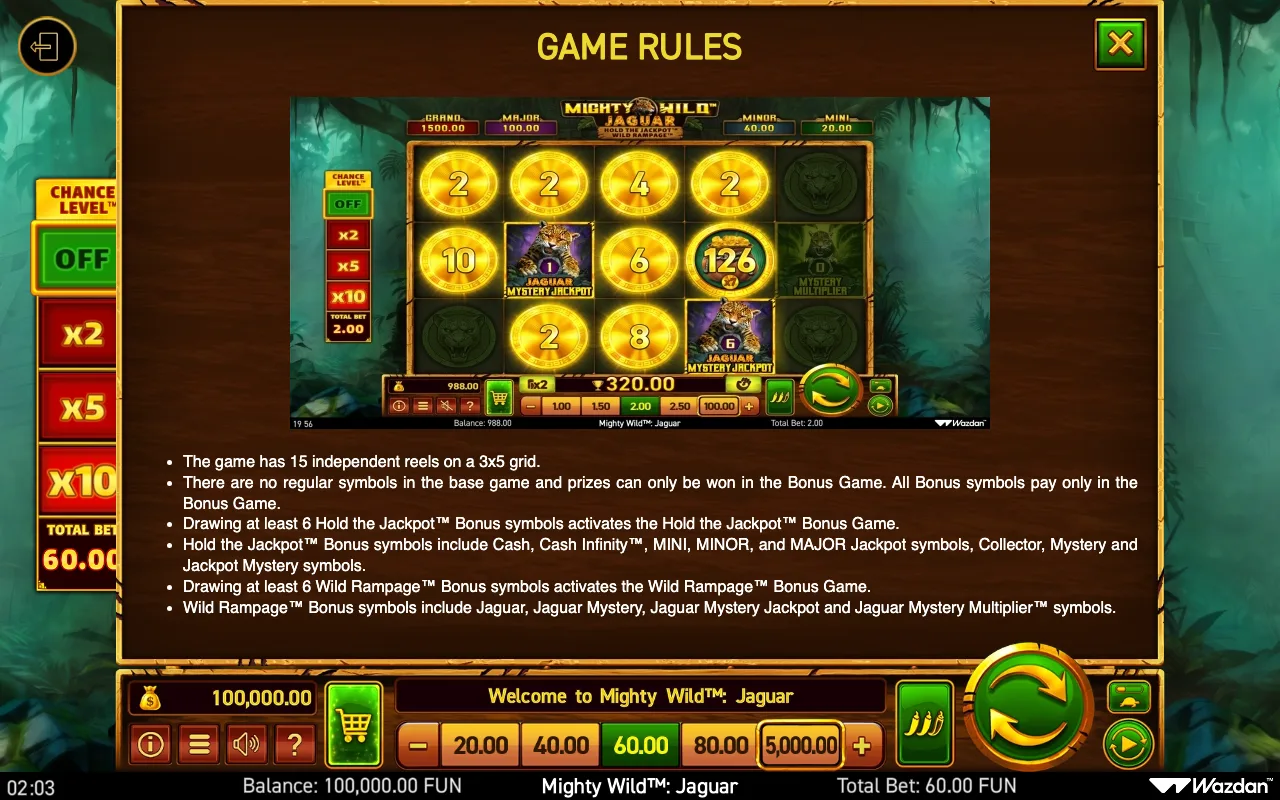 Game rules, page 13 — Mighty Wild Jaguar