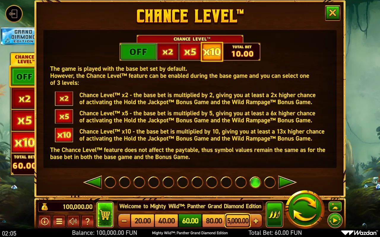 Game rules, page 11 — Mighty Wild Panther Grand Diamond Edition