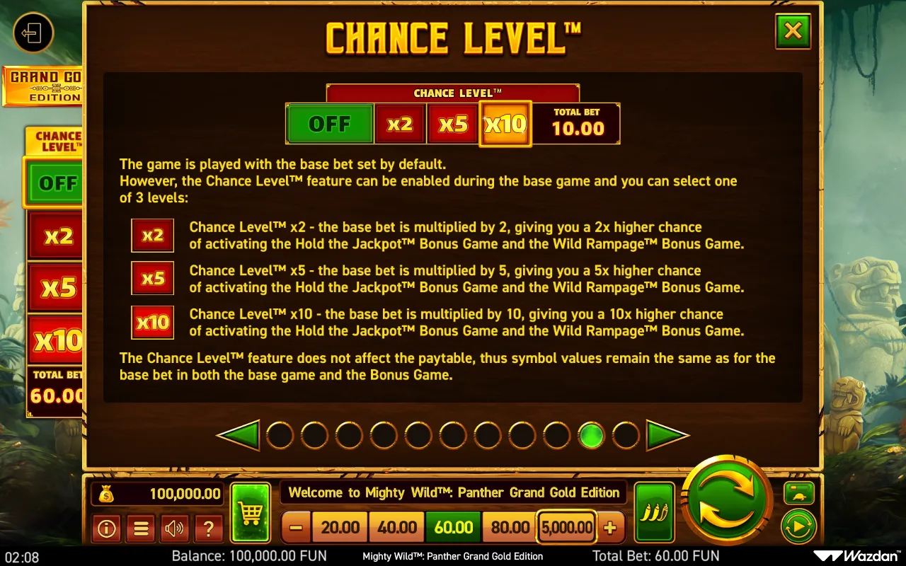 Game rules, page 10 — Mighty Wild Panther Grand Gold Edition