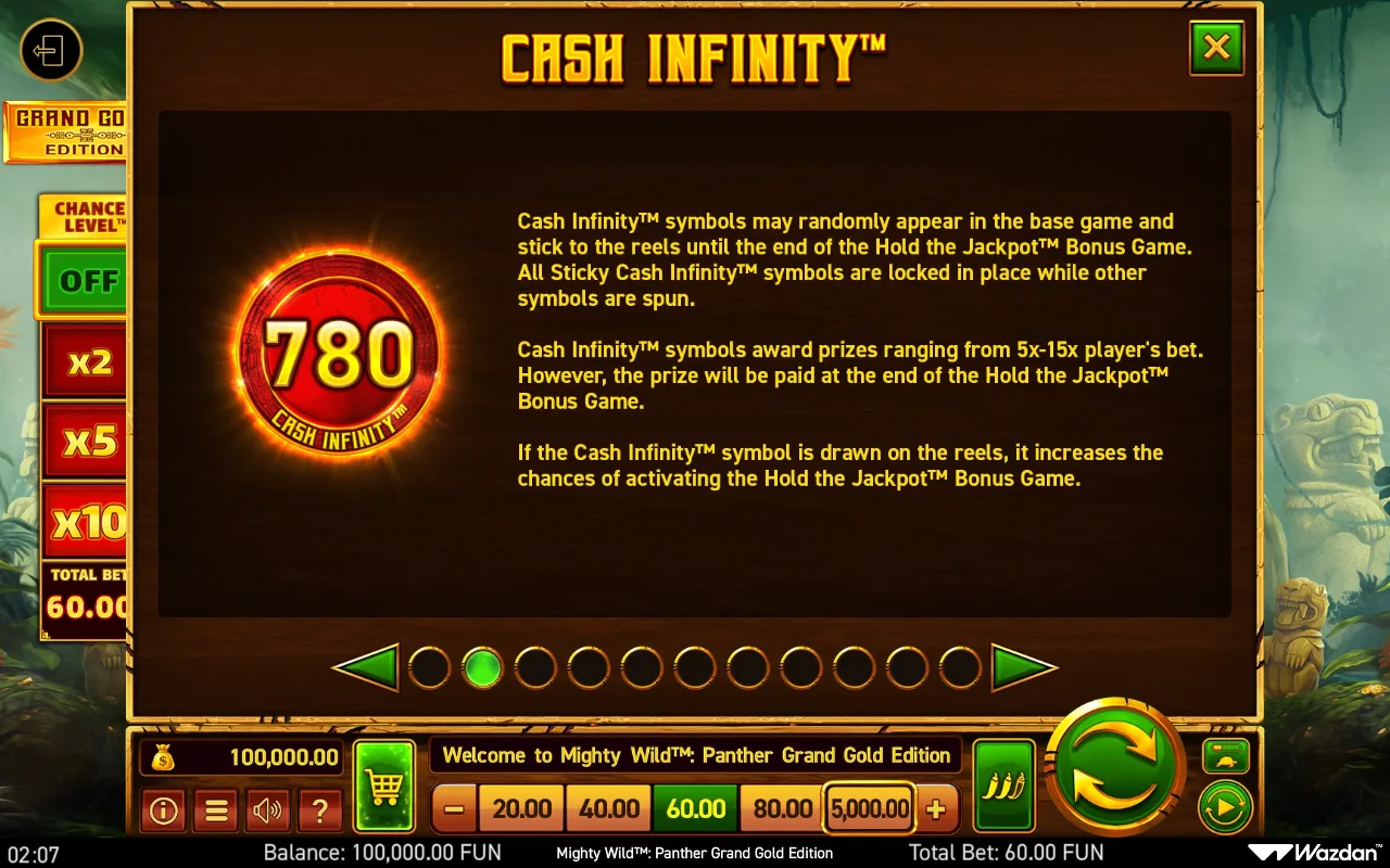 Game rules, page 2 — Mighty Wild Panther Grand Gold Edition