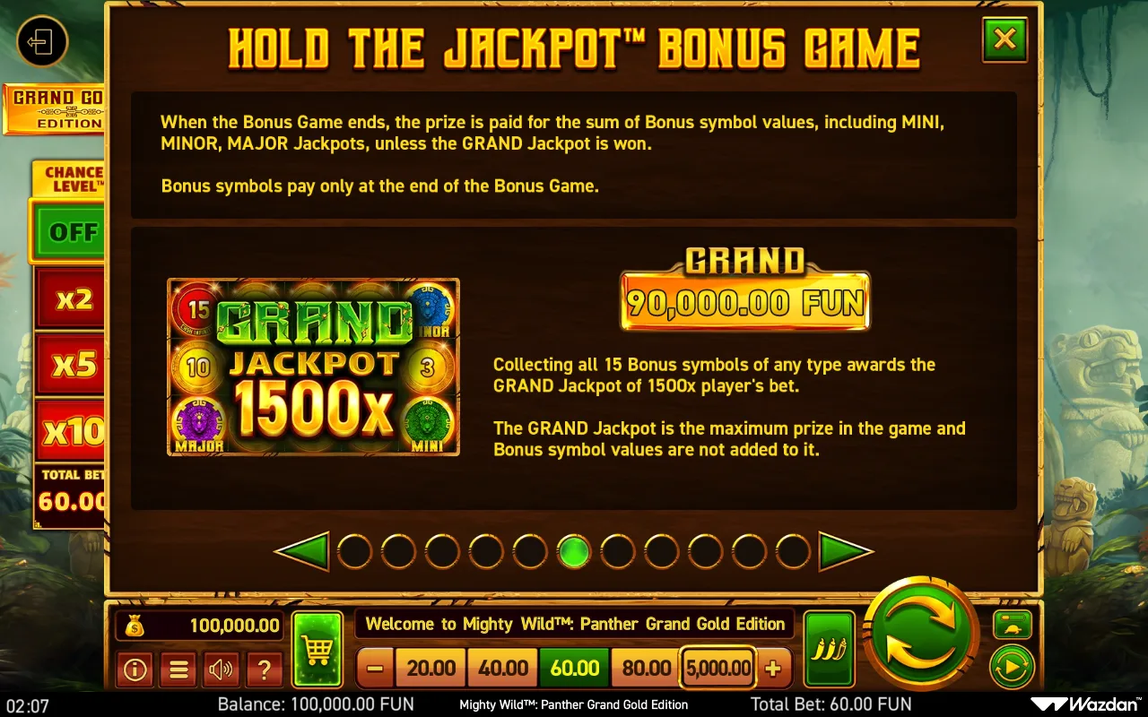 Game rules, page 6 — Mighty Wild Panther Grand Gold Edition