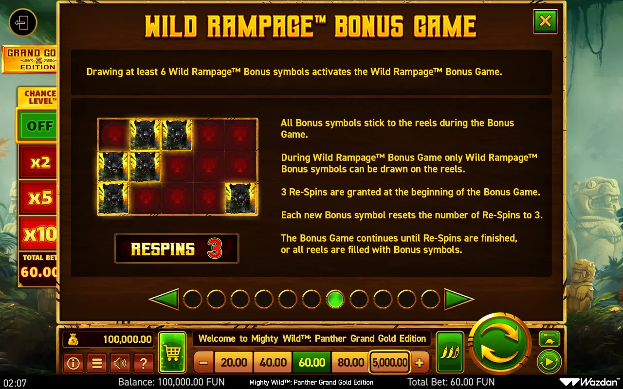 Game rules, page 7 — Mighty Wild Panther Grand Gold Edition