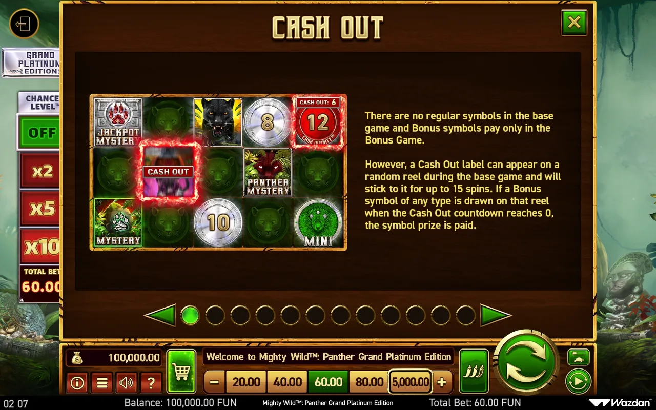 Game rules, page 1 — Mighty Wild Panther Grand Platinum Edition