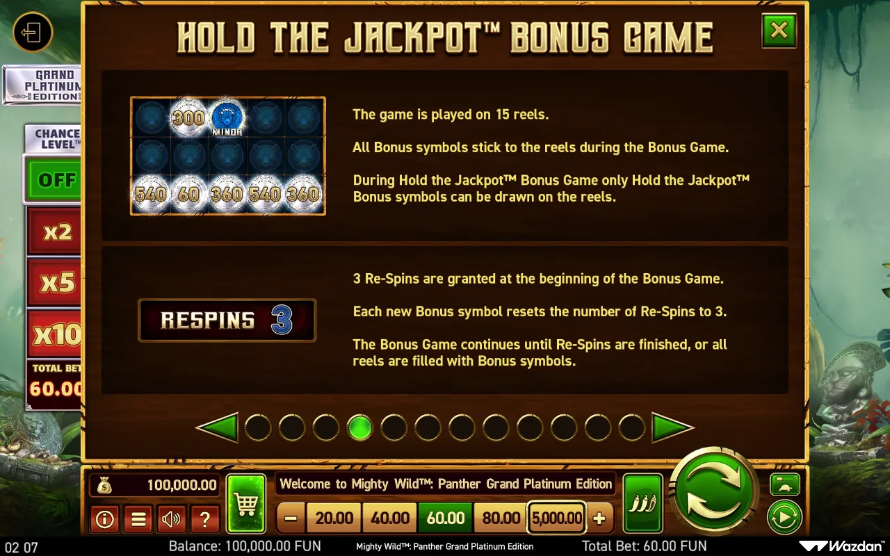 Game rules, page 4 — Mighty Wild Panther Grand Platinum Edition