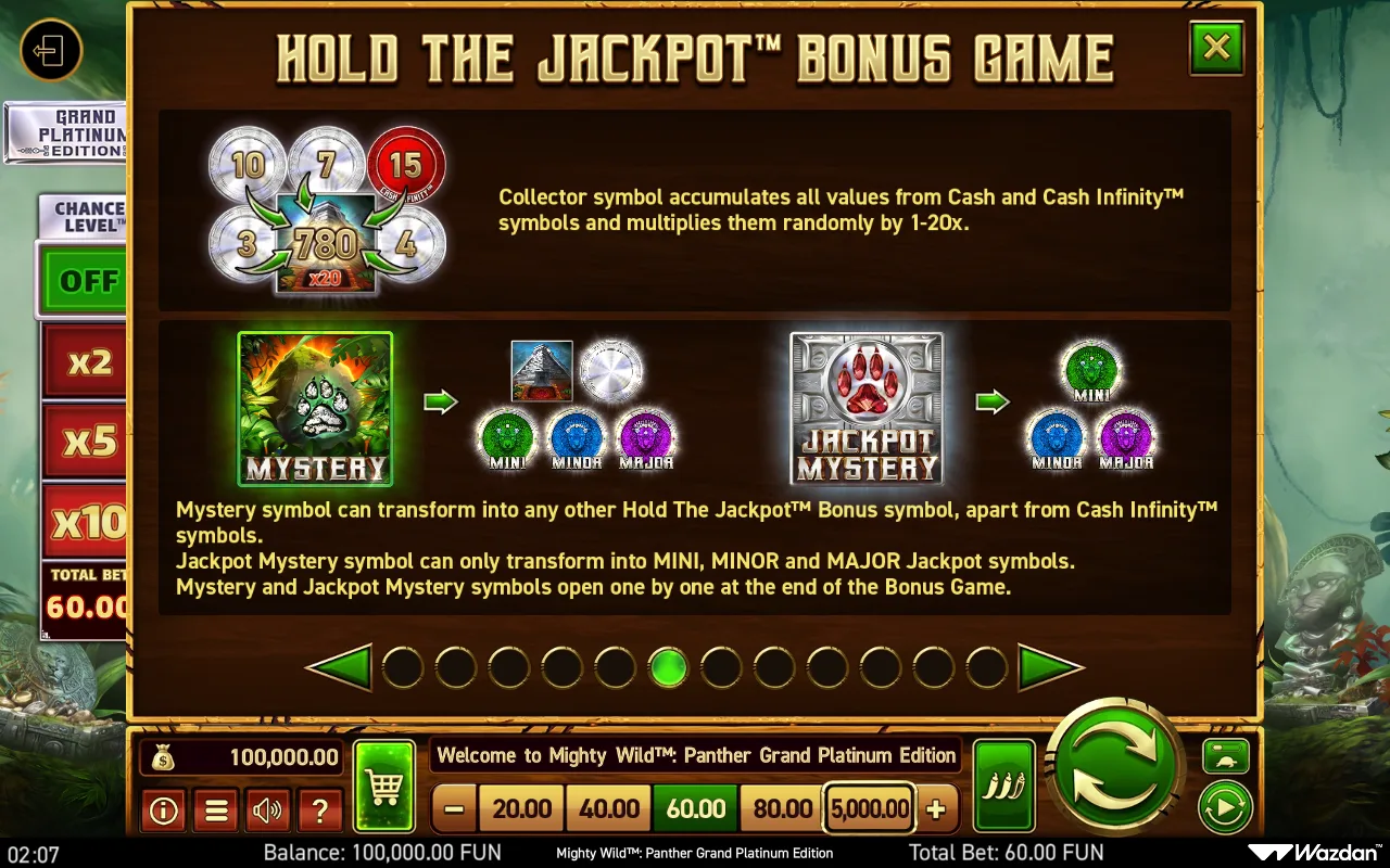 Game rules, page 6 — Mighty Wild Panther Grand Platinum Edition