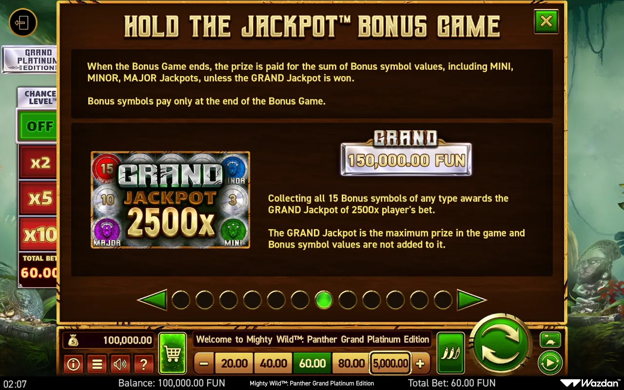 Game rules, page 7 — Mighty Wild Panther Grand Platinum Edition