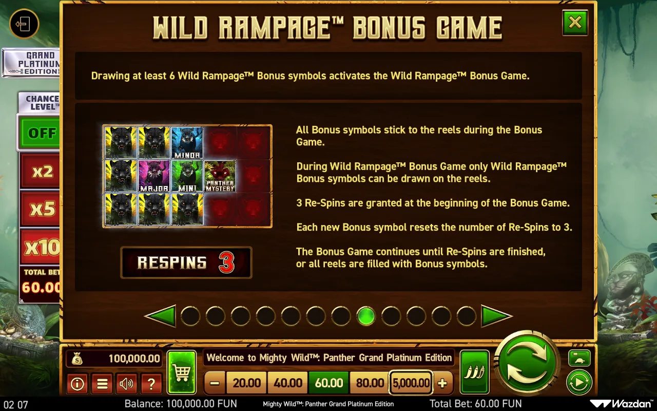 Game rules, page 8 — Mighty Wild Panther Grand Platinum Edition