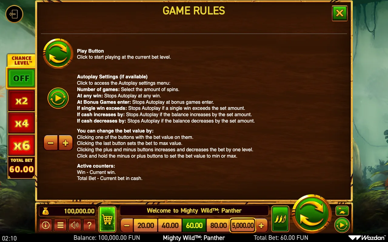Game rules, page 15 — Mighty Wild: Panther