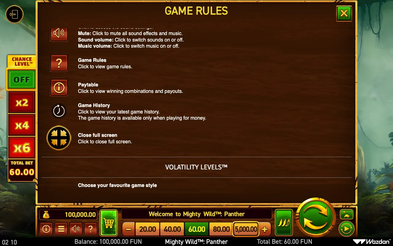 Game rules, page 16 — Mighty Wild: Panther