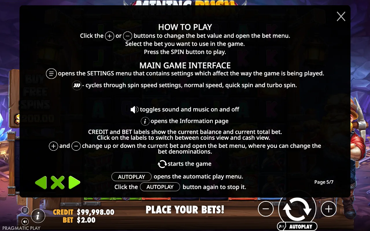 How to play — Mining Rush