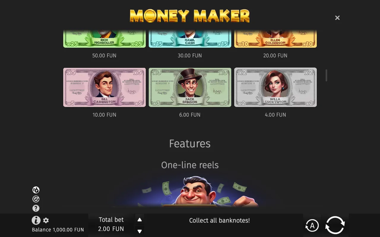 Game rules, page 2 — Money Maker
