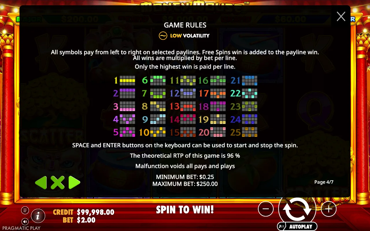 Game rules — Money Mouse