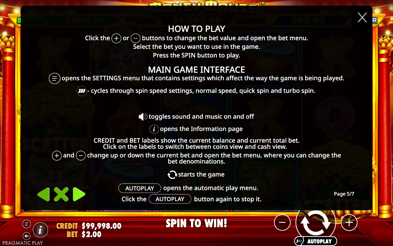 How to play — Money Mouse