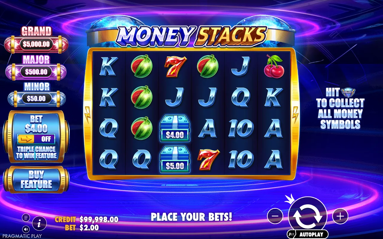 The base game — Money Stacks