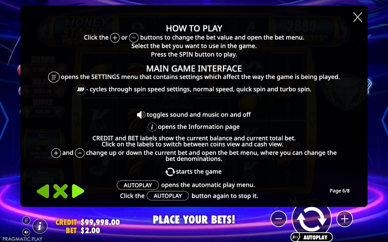 How to play — Money Stacks Megaways
