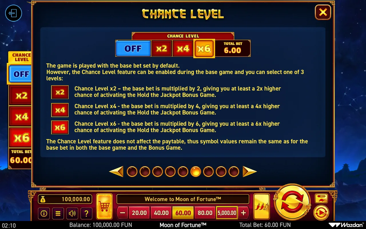 Game rules, page 6 — Moon of Fortune