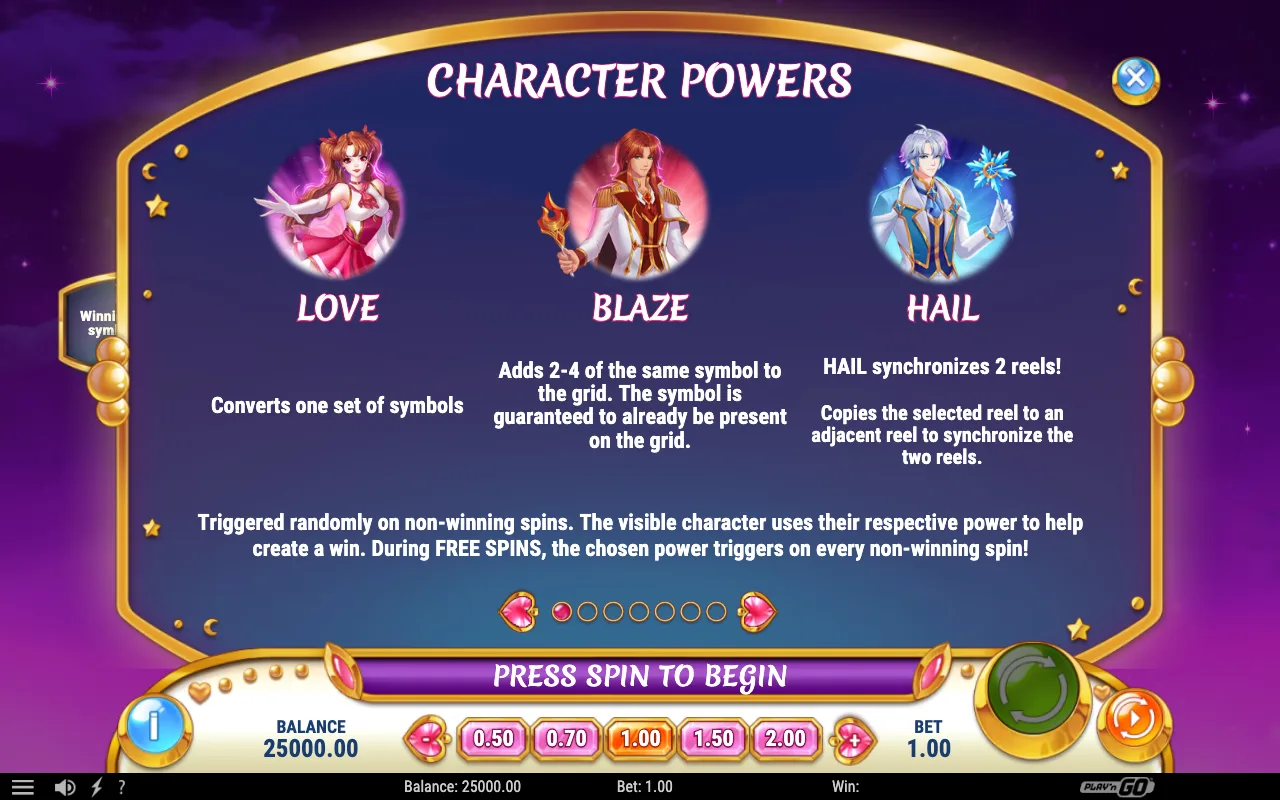 Game rules, page 3 — Moon Princess Power of Love