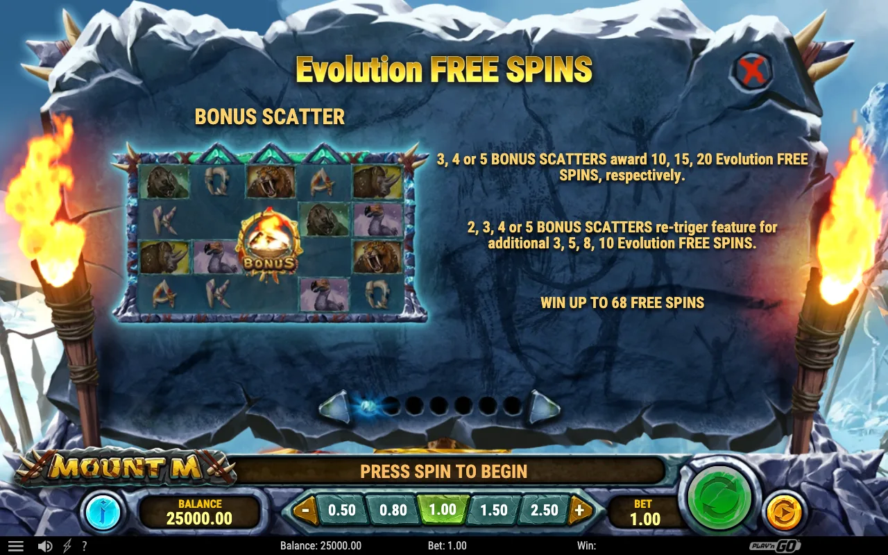 Bonus scatter — Mount M