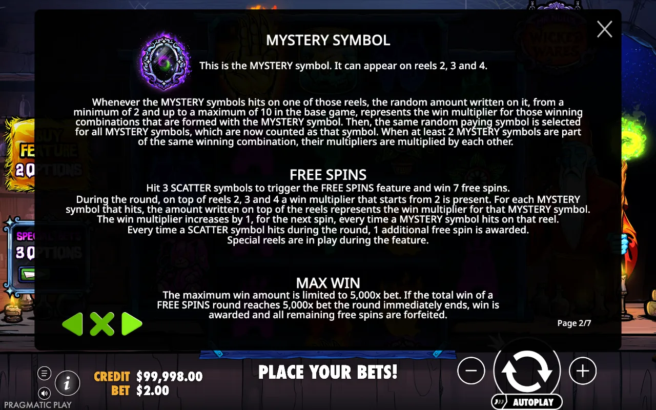 Game rules, page 2 — Mr Null's Wicked Wares