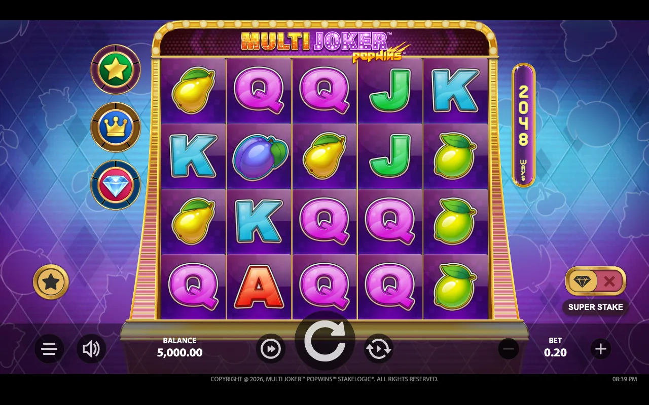 The base game — Multi Joker Popwins