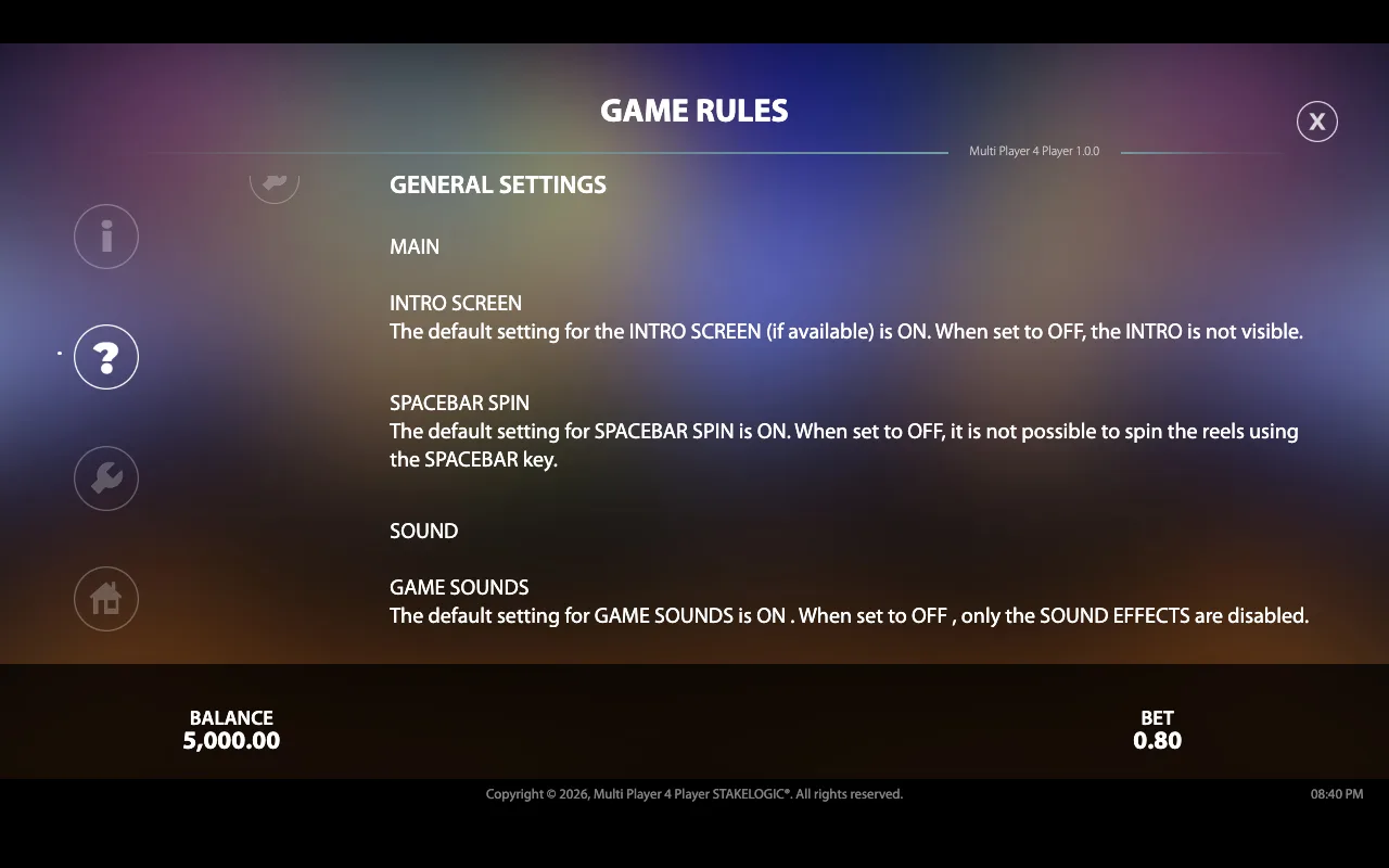 Game rules, page 6 — Multiplayer4player