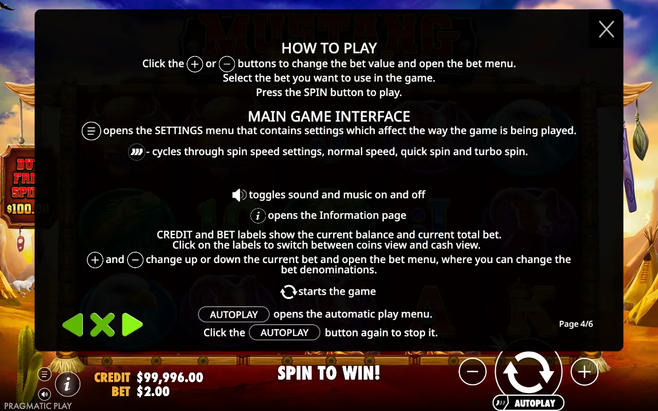 How to play — Mustang Trail
