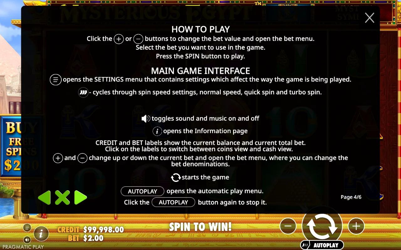 How to play — Mysterious Egypt