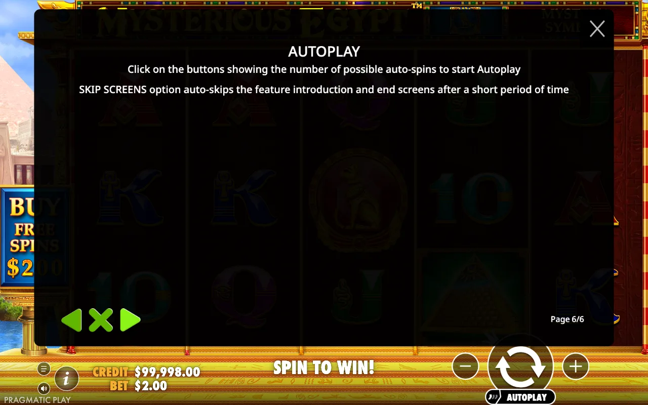 Autoplay — Mysterious Egypt