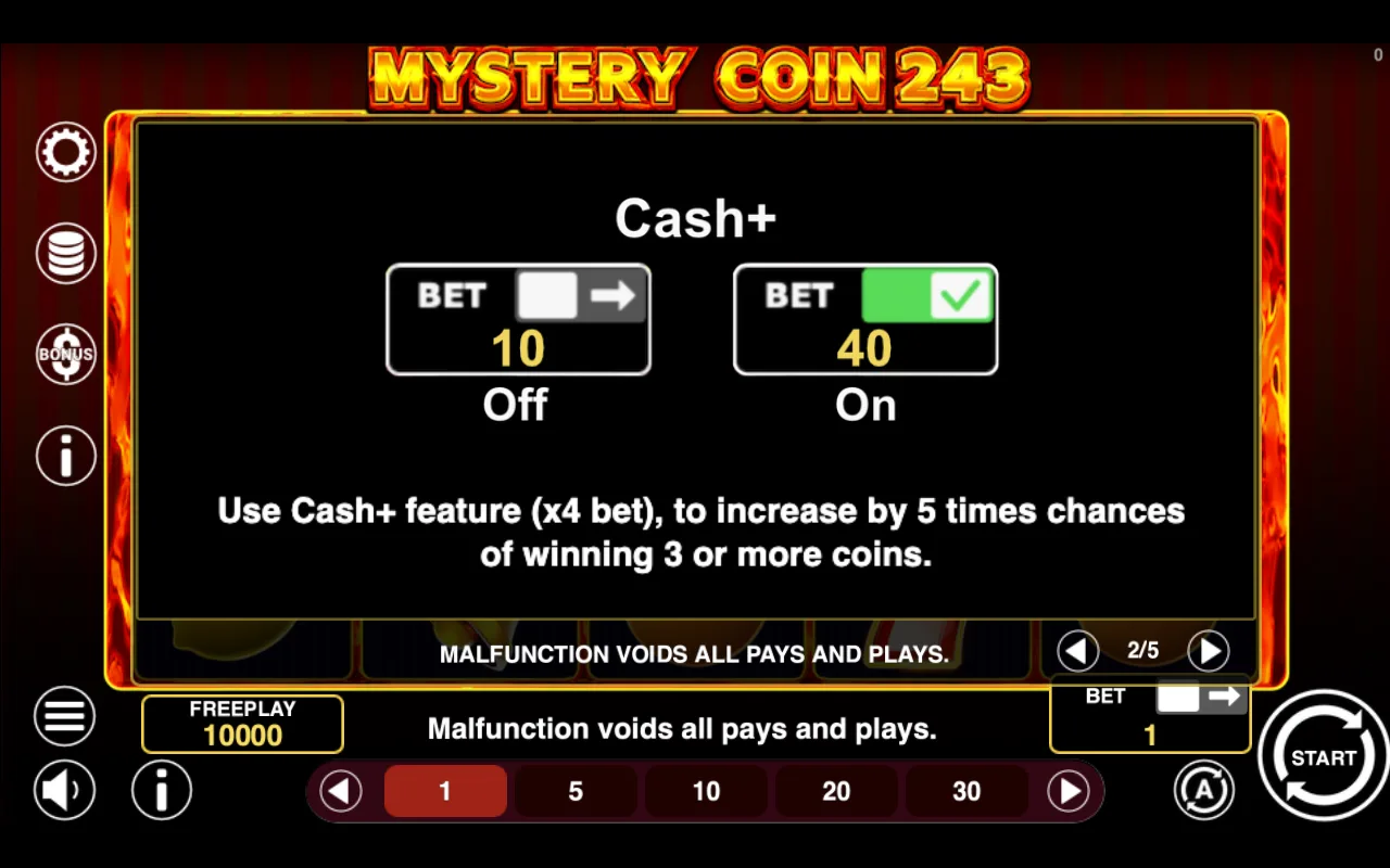 Game rules, page 2 — Mystery Coin 243