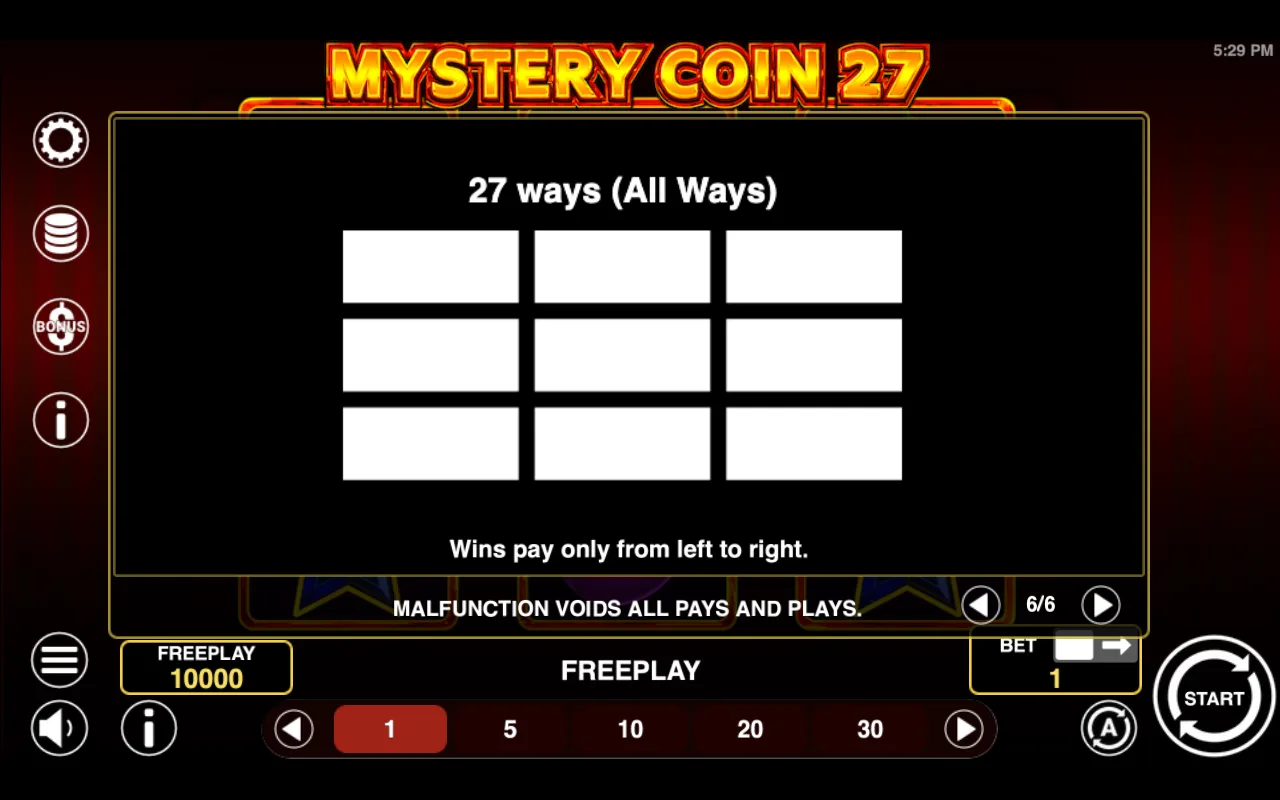 Game rules, page 6 — Mystery Coin 27