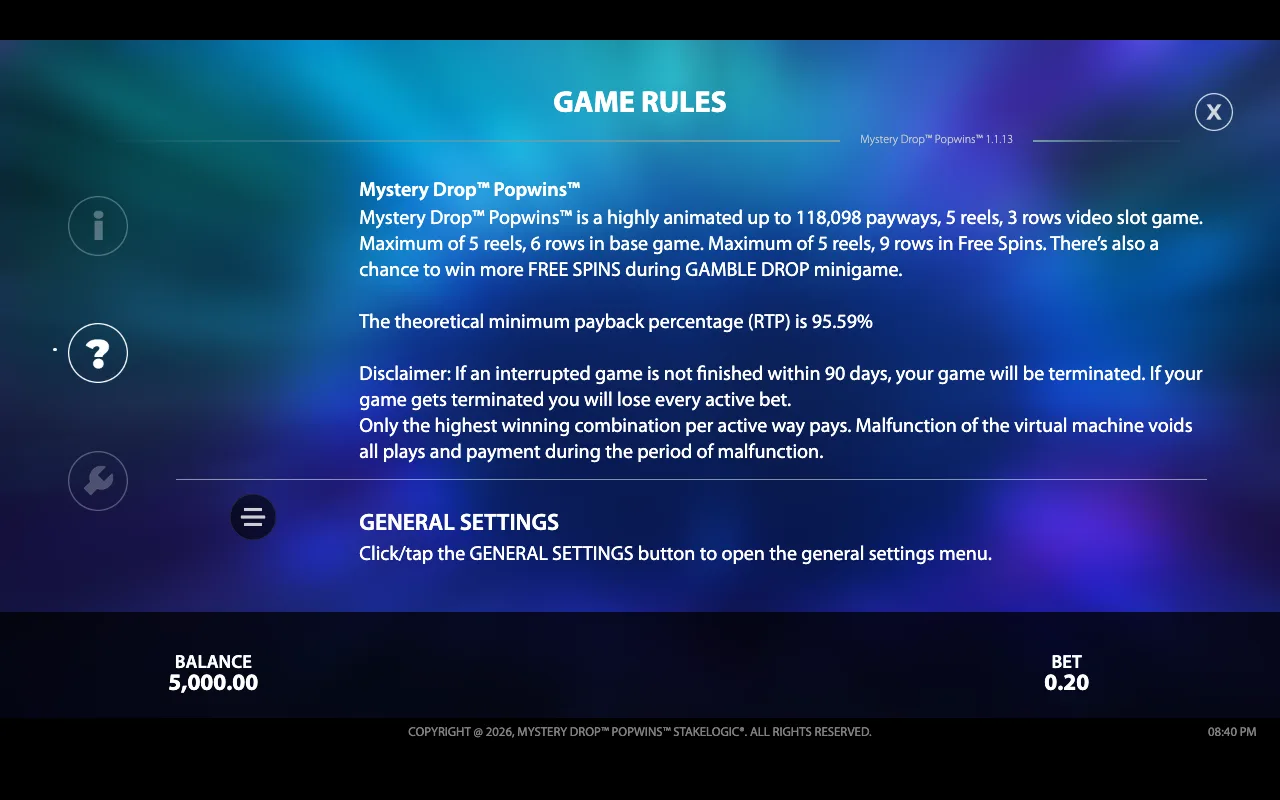 Game rules, page 2 — Mystery Drop