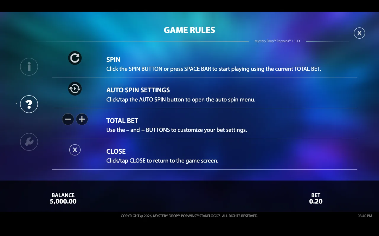 Game rules, page 4 — Mystery Drop