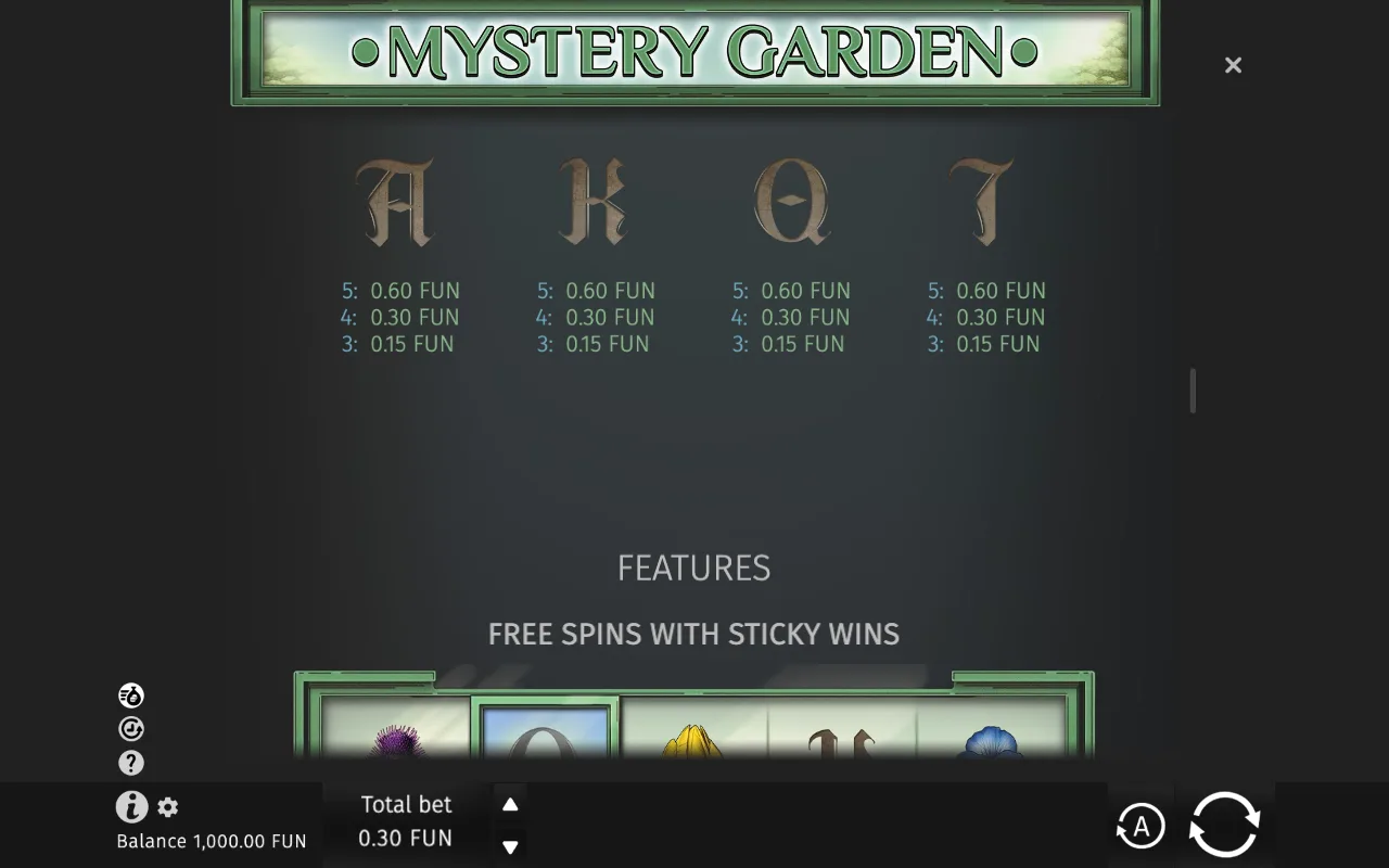 Features — Mystery Garden