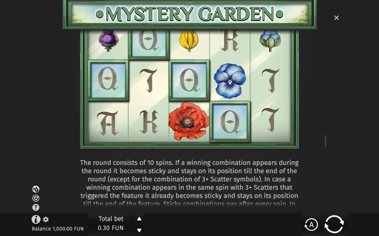 Game rules, page 4 — Mystery Garden