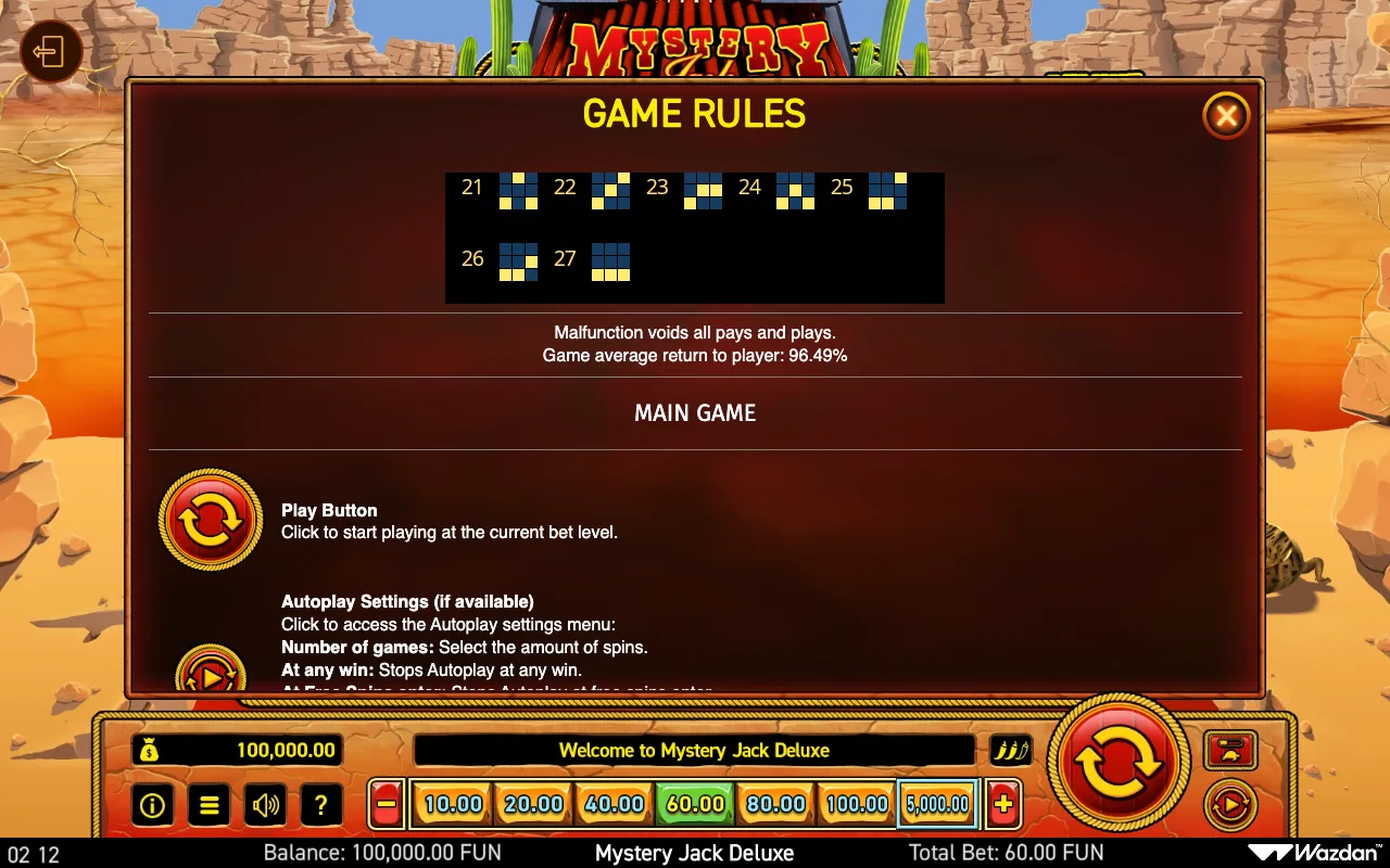 Game rules, page 5 — Mystery Jack Deluxe