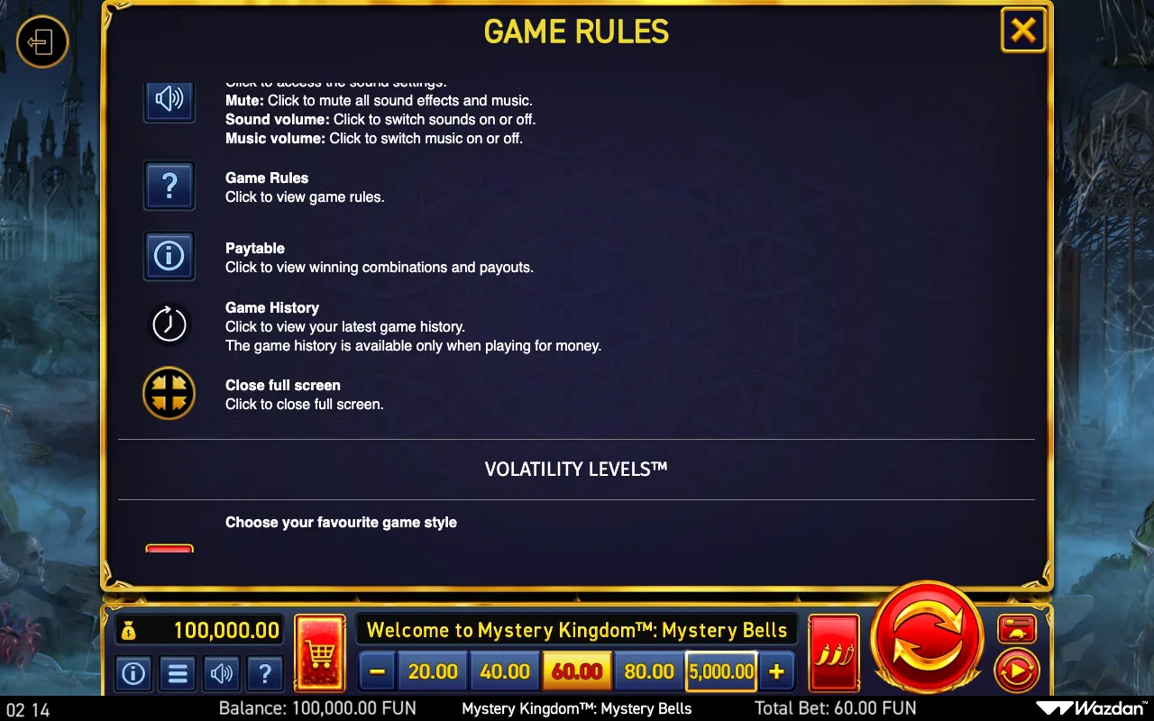 Game rules, page 13 — Mystery Kingdom Mystery Bells