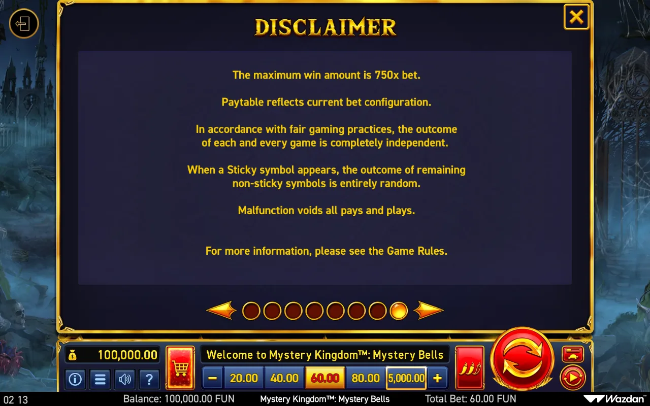 Game rules, page 8 — Mystery Kingdom Mystery Bells