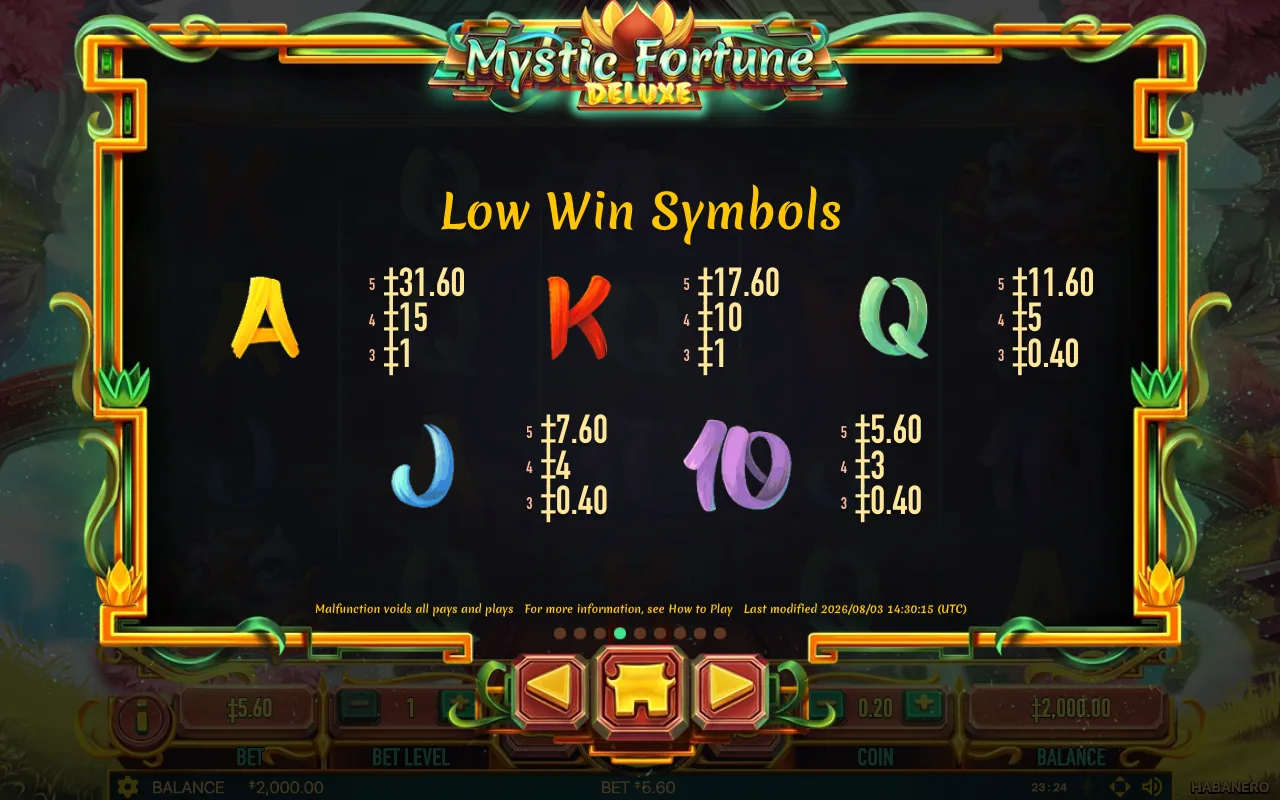 Règles du jeu, page 6 — Mystic Fortune Deluxe